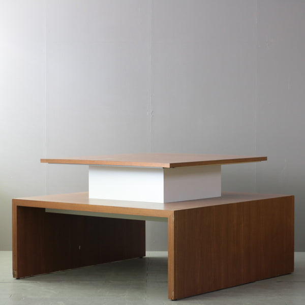 C374 LEDライト付きオープンシェルフ 木製 什器 高さ89㎝ 幅150㎝ 奥行150㎝