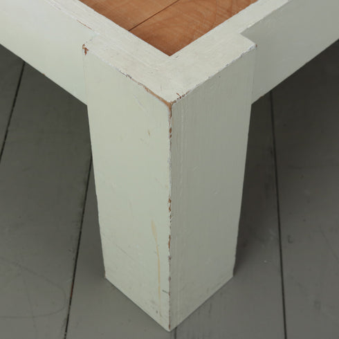 C353 ローテーブル 白 展示台 木製 什器 高さ40㎝ 幅120㎝ 奥行90㎝