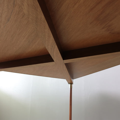 C343 テーブル 木製 什器 高さ76㎝ 幅153㎝ 奥行き112㎝