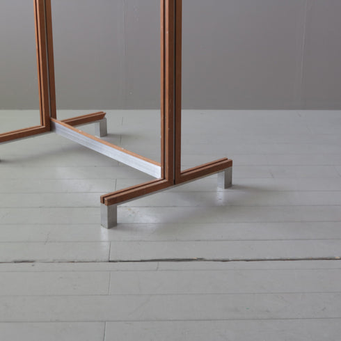 A433 ハンガーラック ウッド×ステンレス 什器 高さ162㎝ 幅95㎝ 奥行き60㎝