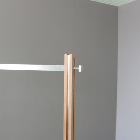 A433 ハンガーラック ウッド×ステンレス 什器 高さ162㎝ 幅95㎝ 奥行き60㎝