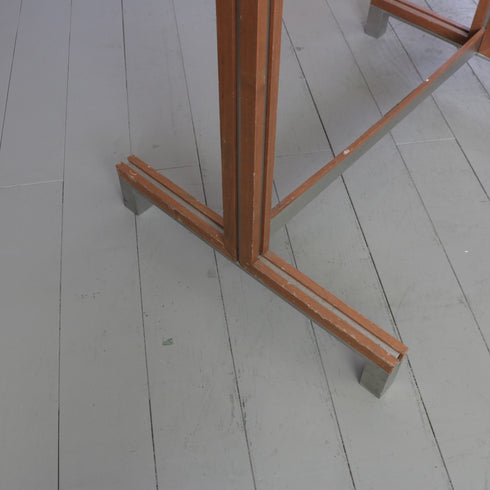 A433 ハンガーラック ウッド×ステンレス 什器 高さ162㎝ 幅95㎝ 奥行き60㎝