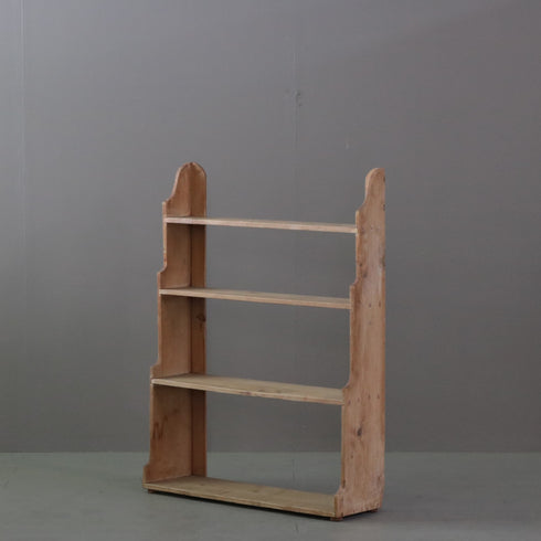 C435 壁掛けオープンシェルフ 木製 イギリス輸入家具 高さ102㎝ 幅77㎝ 奥行22㎝