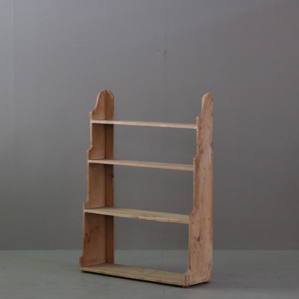 C435 壁掛けオープンシェルフ 木製 イギリス輸入家具 高さ102㎝ 幅77㎝ 奥行22㎝