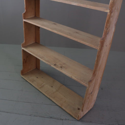 C435 壁掛けオープンシェルフ 木製 イギリス輸入家具 高さ102㎝ 幅77㎝ 奥行22㎝