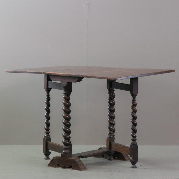 C443 ゲートレッグテーブル 木製 イギリス輸入家具 高さ72㎝ 幅106㎝ 奥行76㎝