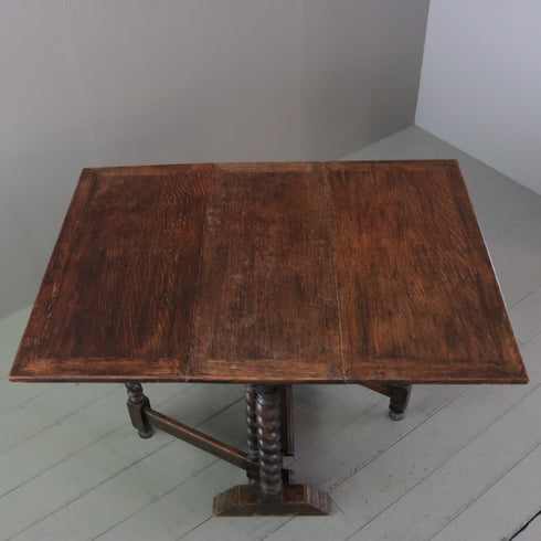 C443 ゲートレッグテーブル 木製 イギリス輸入家具 高さ72㎝ 幅106㎝ 奥行76㎝