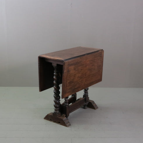 C443 ゲートレッグテーブル 木製 イギリス輸入家具 高さ72㎝ 幅106㎝ 奥行76㎝