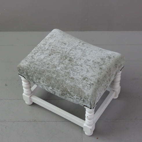 C453 スツールオットマン 木製 輸入家具 高さ29㎝ 幅41㎝ 奥行33㎝