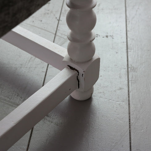 C453 スツールオットマン 木製 輸入家具 高さ29㎝ 幅41㎝ 奥行33㎝