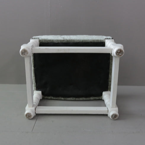 C453 スツールオットマン 木製 輸入家具 高さ29㎝ 幅41㎝ 奥行33㎝