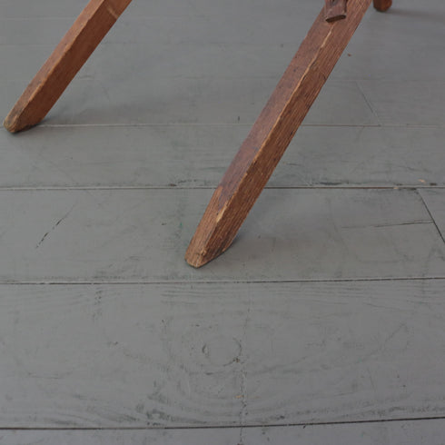 C455 折り畳み式アイロン台 木製 イギリス輸入家具 高さ78㎝ 幅115㎝ 奥行35㎝