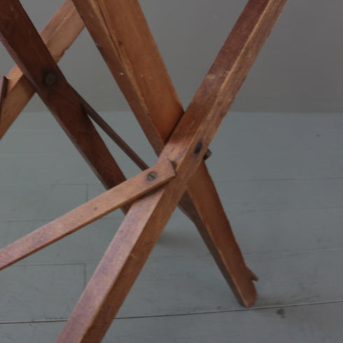 C455 折り畳み式アイロン台 木製 イギリス輸入家具 高さ78㎝ 幅115㎝ 奥行35㎝