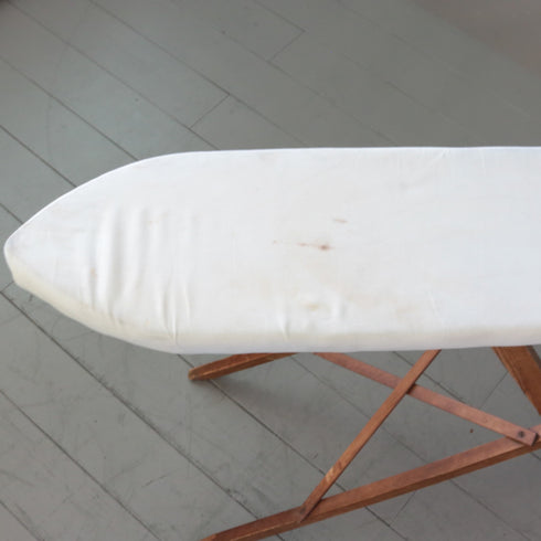 C455 折り畳み式アイロン台 木製 イギリス輸入家具 高さ78㎝ 幅115㎝ 奥行35㎝