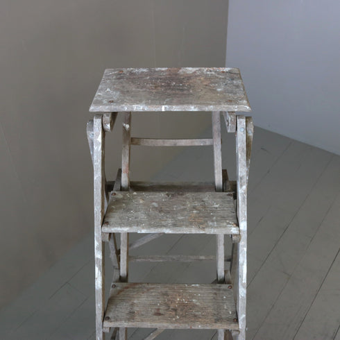 C457 ステップラダー 木製 輸入家具 高さ118㎝ 幅47㎝ 奥行き83㎝