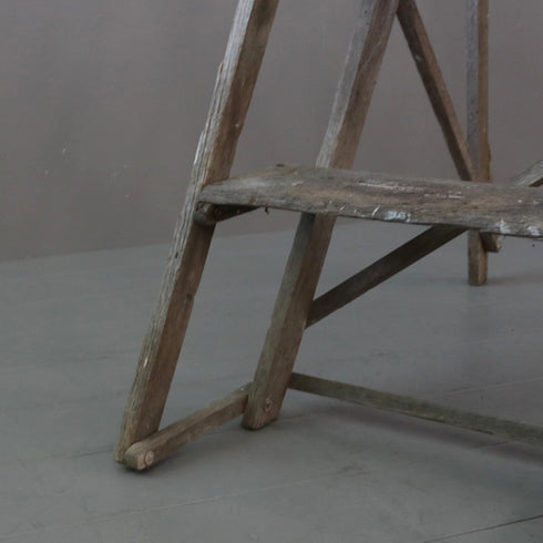 C457 ステップラダー 木製 輸入家具 高さ118㎝ 幅47㎝ 奥行き83㎝