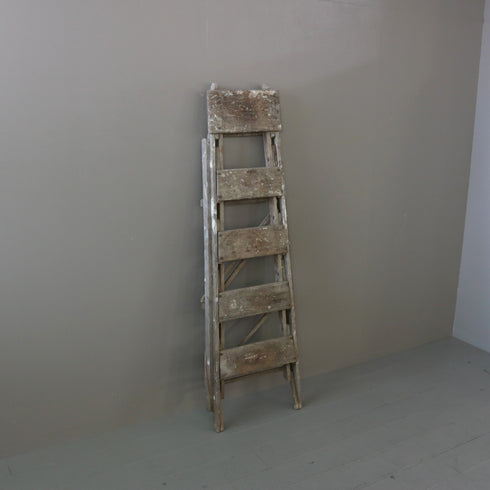 C457 ステップラダー 木製 輸入家具 高さ118㎝ 幅47㎝ 奥行き83㎝