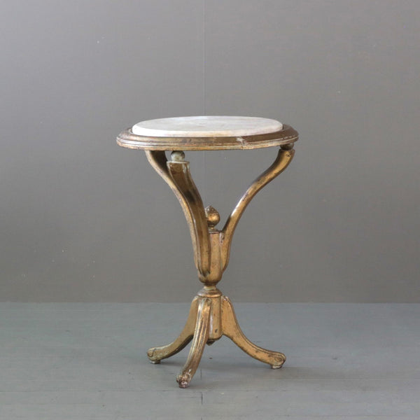 C458 大理石トップ サイドテーブル ゴールドレッグ 高さ70㎝幅50㎝奥行き50㎝