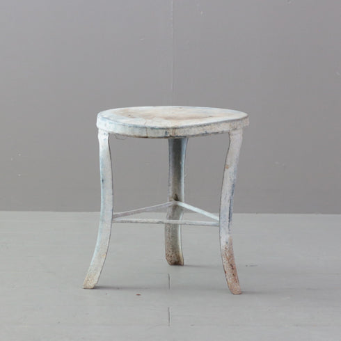 C461 鉄スツール イギリス輸入 高さ32㎝ 幅28㎝ 奥行き28㎝