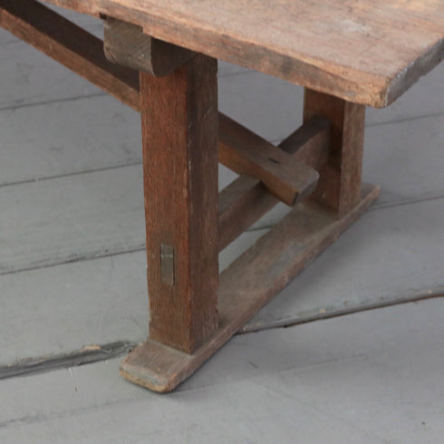 C469 ローテーブル ベンチ 木製 高さ34㎝ 幅182㎝ 奥行き36㎝