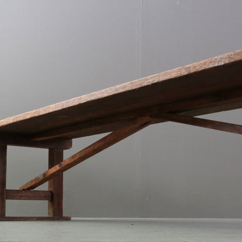 C469 ローテーブル ベンチ 木製 高さ34㎝ 幅182㎝ 奥行き36㎝