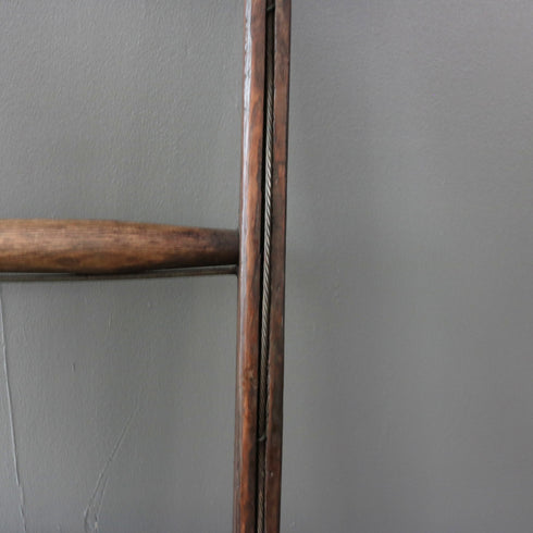 C471 木製ラダー 輸入家具 高さ114㎝ 幅36㎝ 奥行き7㎝