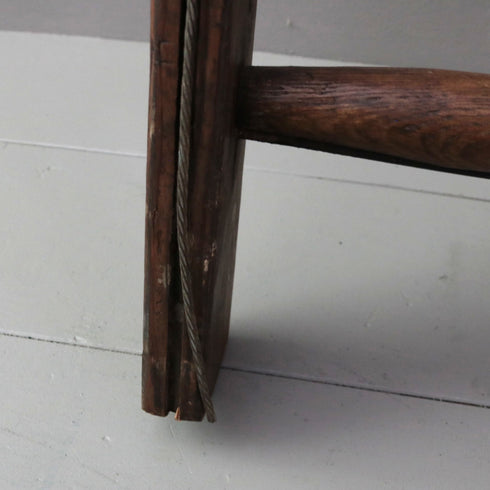 C471 木製ラダー 輸入家具 高さ114㎝ 幅36㎝ 奥行き7㎝