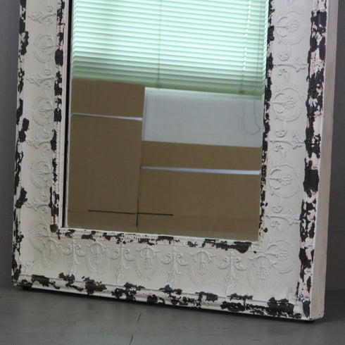 C479 大型ミラー 鉄製 什器 高さ187㎝ 幅83㎝ 奥行5㎝