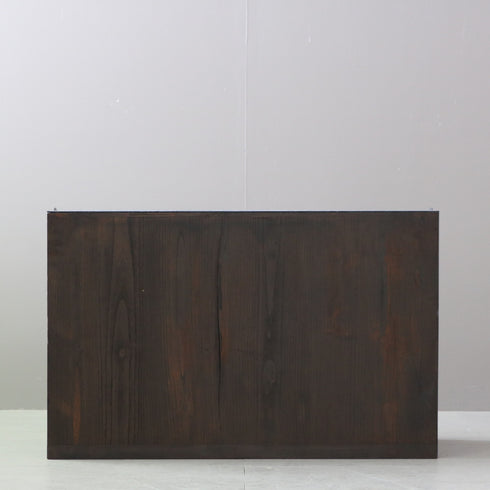 P593 桐箪笥×ロスフラワーパネコ Circlife(サークライフ) KANNON(BLACK) 高さ57㎝ 幅90㎝ 奥行42㎝