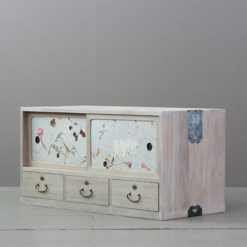 P592 桐箪笥×ロスフラワーパネコ Circlife(サークライフ) HIKIDO(LIGHT) 高さ46㎝ 幅91㎝ 奥行42㎝