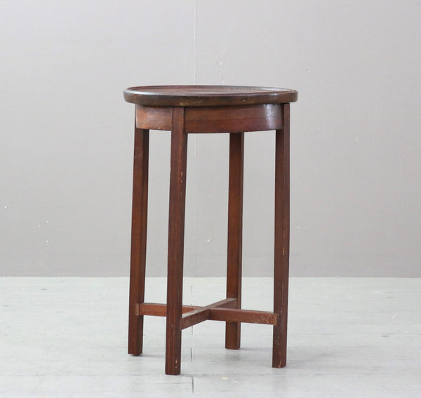 C488 スツール型サイドテーブル 木製 輸入家具 高さ49㎝ 幅31㎝ 奥行31㎝