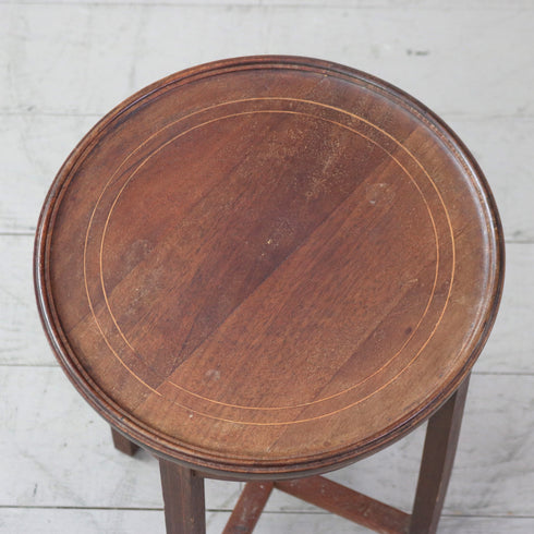 C488 スツール型サイドテーブル 木製 輸入家具 高さ49㎝ 幅31㎝ 奥行31㎝