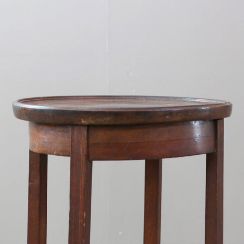 C488 スツール型サイドテーブル 木製 輸入家具 高さ49㎝ 幅31㎝ 奥行31㎝