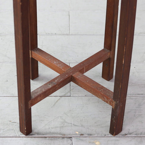 C488 スツール型サイドテーブル 木製 輸入家具 高さ49㎝ 幅31㎝ 奥行31㎝