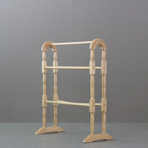 C489 ペニーワイズ タオルハンガー 木製 イギリス輸入家具 高さ78㎝ 幅63㎝ 奥行30㎝