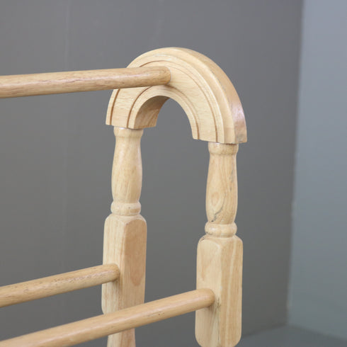 C489 ペニーワイズ タオルハンガー 木製 イギリス輸入家具 高さ78㎝ 幅63㎝ 奥行30㎝