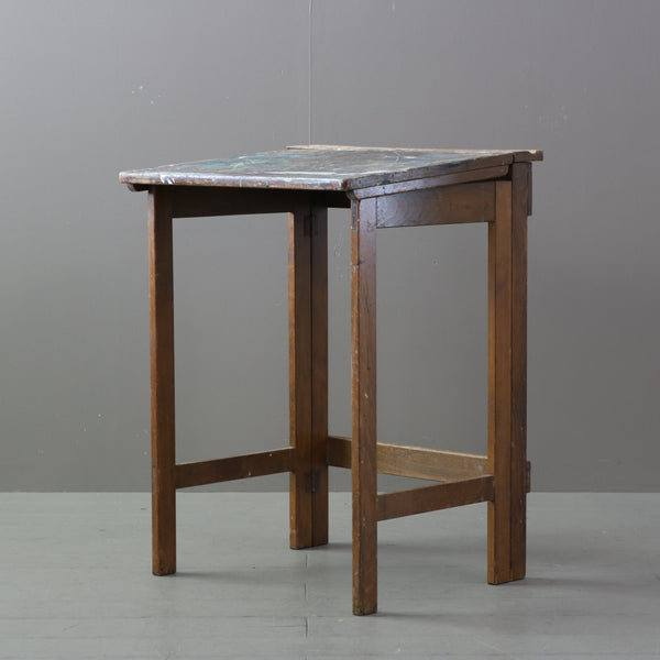 C492 折り畳み式スクールデスク 木製 輸入家具 高さ77㎝ 幅56㎝ 奥行51㎝