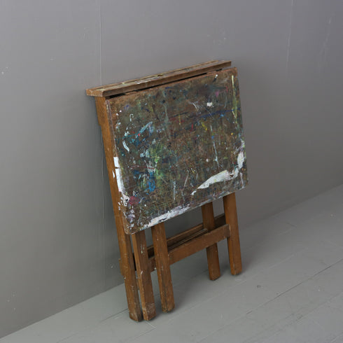 C492 折り畳み式スクールデスク 木製 輸入家具 高さ77㎝ 幅56㎝ 奥行51㎝