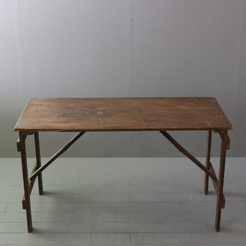 【C496】 ヴィンテージ 折りたたみ テーブル 木製 イギリス輸入家具 高さ76㎝ 幅136㎝ 奥行き65㎝