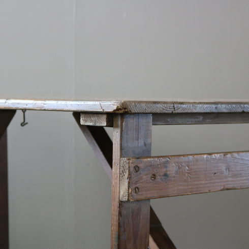 【C496】 ヴィンテージ 折りたたみ テーブル 木製 イギリス輸入家具 高さ76㎝ 幅136㎝ 奥行き65㎝