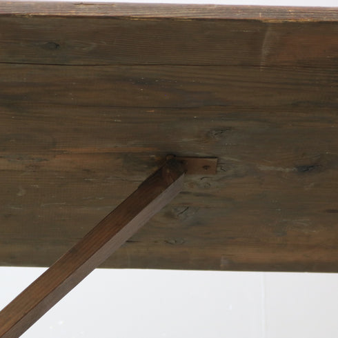 【C496】 ヴィンテージ 折りたたみ テーブル 木製 イギリス輸入家具 高さ76㎝ 幅136㎝ 奥行き65㎝