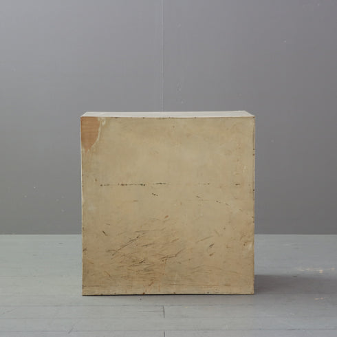 C498 白サイドチェスト 木製 イギリス輸入家具 高さ47㎝ 幅45㎝ 奥行33㎝