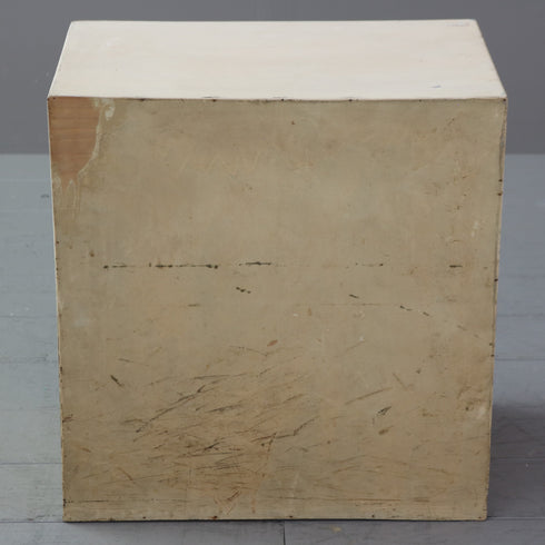 C498 白サイドチェスト 木製 イギリス輸入家具 高さ47㎝ 幅45㎝ 奥行33㎝