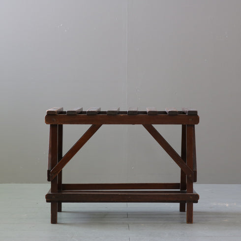 C499 ラゲッジラック 木製 輸入家具 高さ46㎝ 幅62㎝ 奥行38㎝