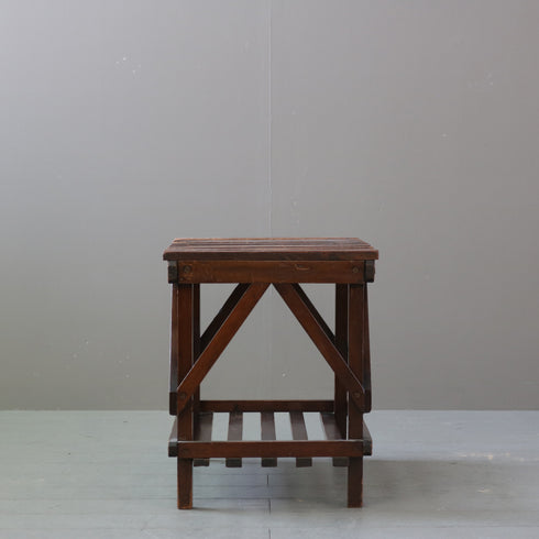 C499 ラゲッジラック 木製 輸入家具 高さ46㎝ 幅62㎝ 奥行38㎝