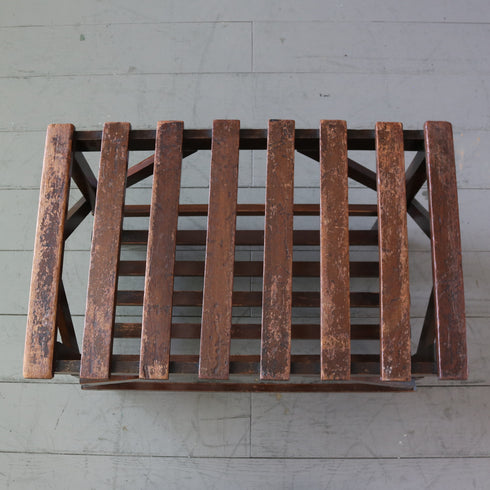 C499 ラゲッジラック 木製 輸入家具 高さ46㎝ 幅62㎝ 奥行38㎝