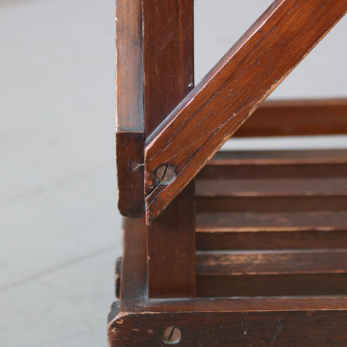 C499 ラゲッジラック 木製 輸入家具 高さ46㎝ 幅62㎝ 奥行38㎝