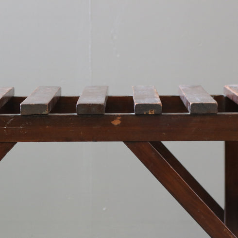 C499 ラゲッジラック 木製 輸入家具 高さ46㎝ 幅62㎝ 奥行38㎝