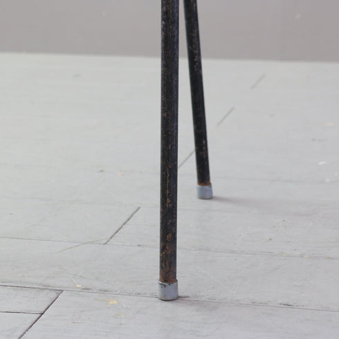 C501 スツール 3本脚 ウッド×アイアン 輸入家具 高さ45㎝ 幅34㎝ 奥行34㎝