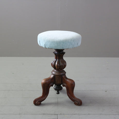 C509 ピアノスツール 回転式 木製 イギリス輸入家具 高さ52㎝ 幅36㎝ 奥行34㎝